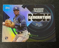 2022 Topps Wander Franco #GN-4 Black Generation Now Rookie RC Tampa Bay Rays